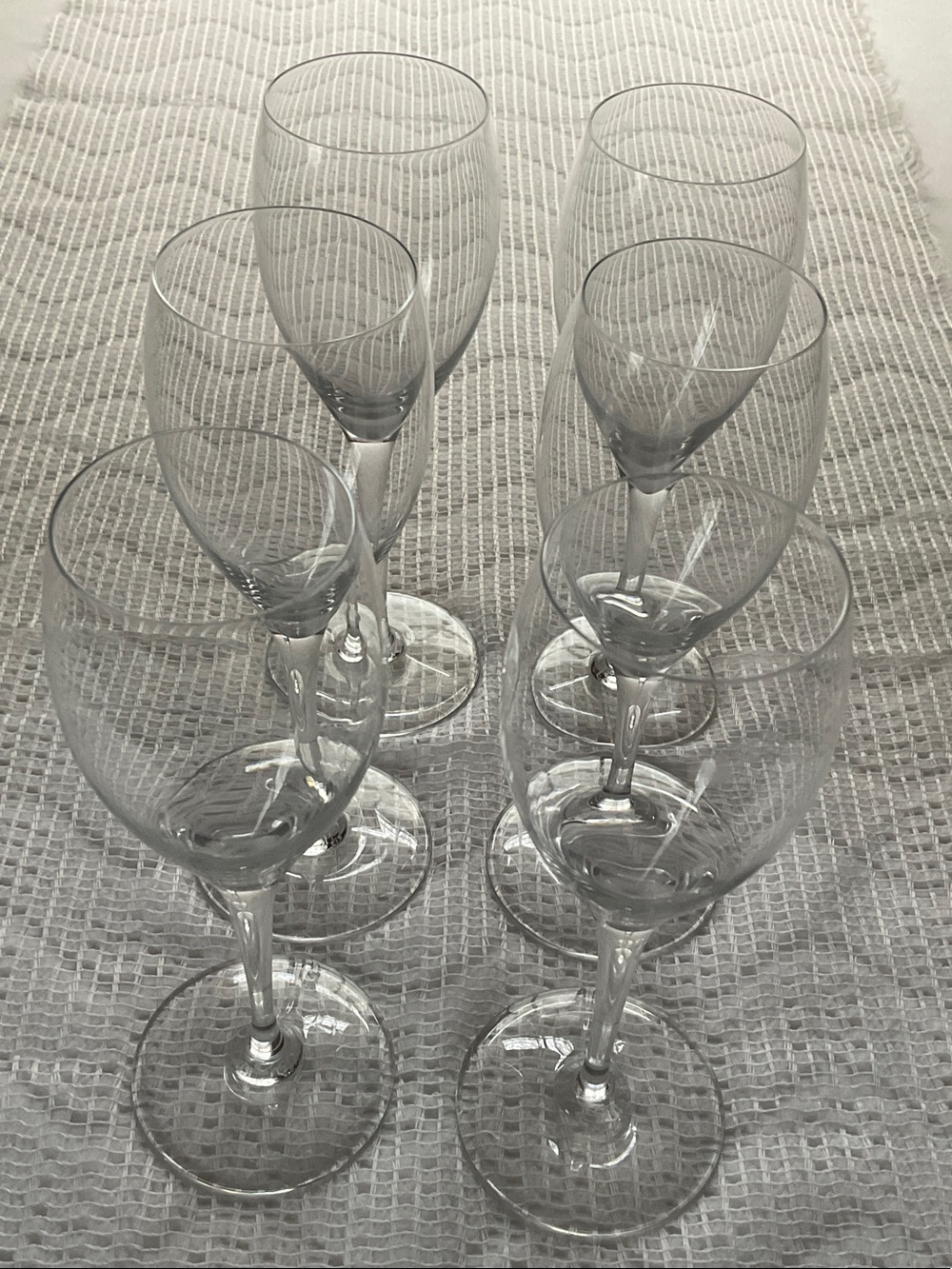 Baccarat Clear Crystal St. Remy Wine Glasses - Set of 6